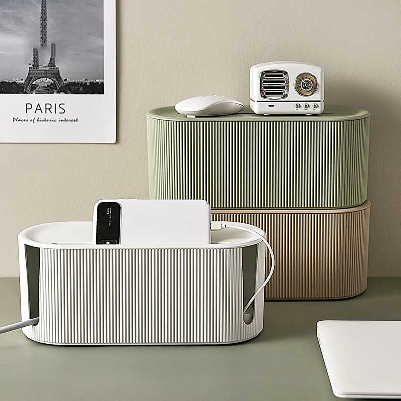 Elegant Storage Box | Cable, Adapter, and Socket Organizer