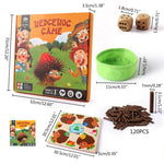 Sensorisches Lernspiel mit Igel im Montessori-Stil