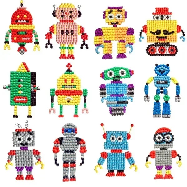 Magical Diamond Painting Sticker Kits for Kids