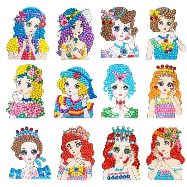 Magical Diamond Painting Sticker Kits for Kids