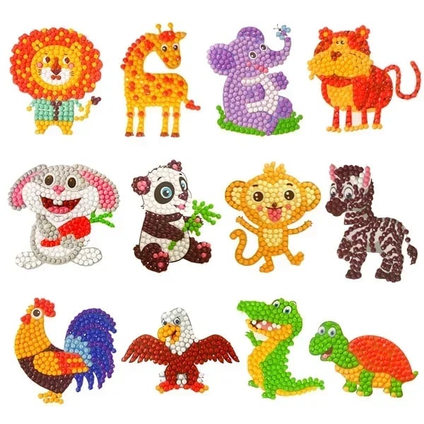 Magical Diamond Painting Sticker Kits for Kids
