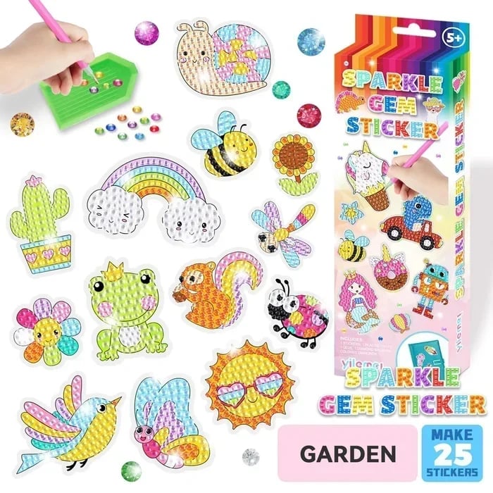 Magical Diamond Painting Sticker Kits for Kids