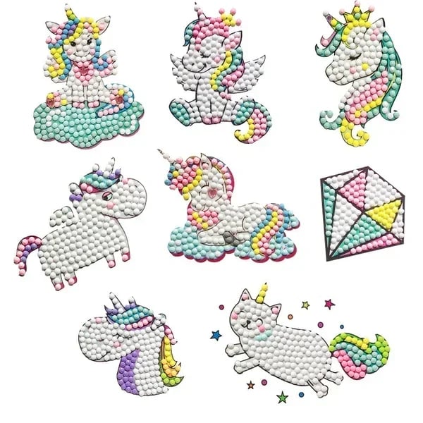 Magical Diamond Painting Sticker Kits for Kids