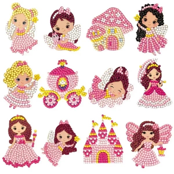 Magical Diamond Painting Sticker Kits for Kids