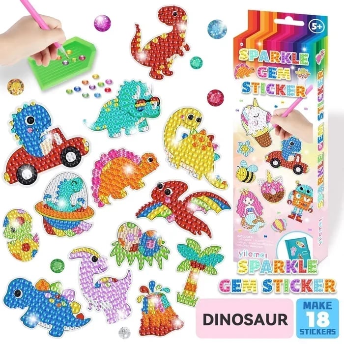 Magical Diamond Painting Sticker Kits for Kids