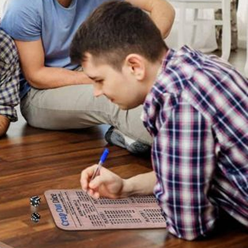 WürfelKönig - Holz-Taktik Scoreboard für Spielespaß