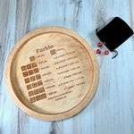 Dice Master - Wooden Farkle Dice Tray with Score Sheet for Family Fun