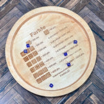 Dice Master - Wooden Farkle Dice Tray with Score Sheet for Family Fun