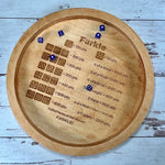 Dice Master - Wooden Farkle Dice Tray with Score Sheet for Family Fun