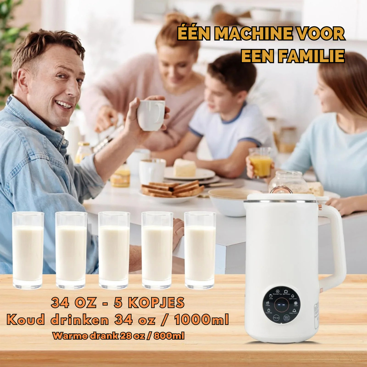 DietMix - 8-in-1 Homemade Nut Milk Maker (1000 ml)