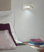 Wandlampe mit Flexibler LED-Leseleuchte – Stilvolle Nachtlampe