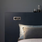 Wandlampe mit Flexibler LED-Leseleuchte – Stilvolle Nachtlampe