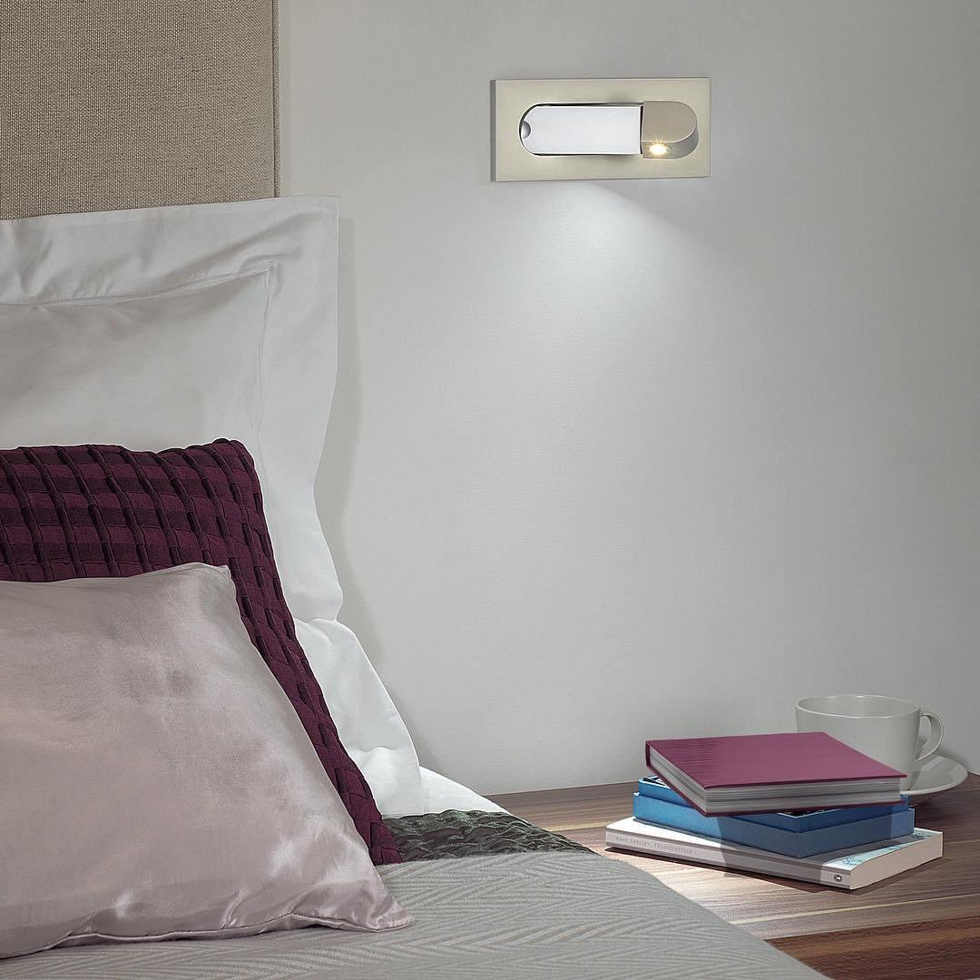 Wandlampe mit Flexibler LED-Leseleuchte – Stilvolle Nachtlampe