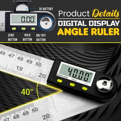 Digital Protractor with Precision Ruler