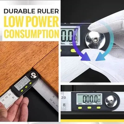 Digital Protractor with Precision Ruler