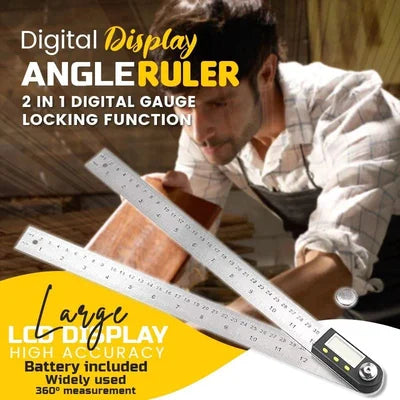 Digital Protractor with Precision Ruler