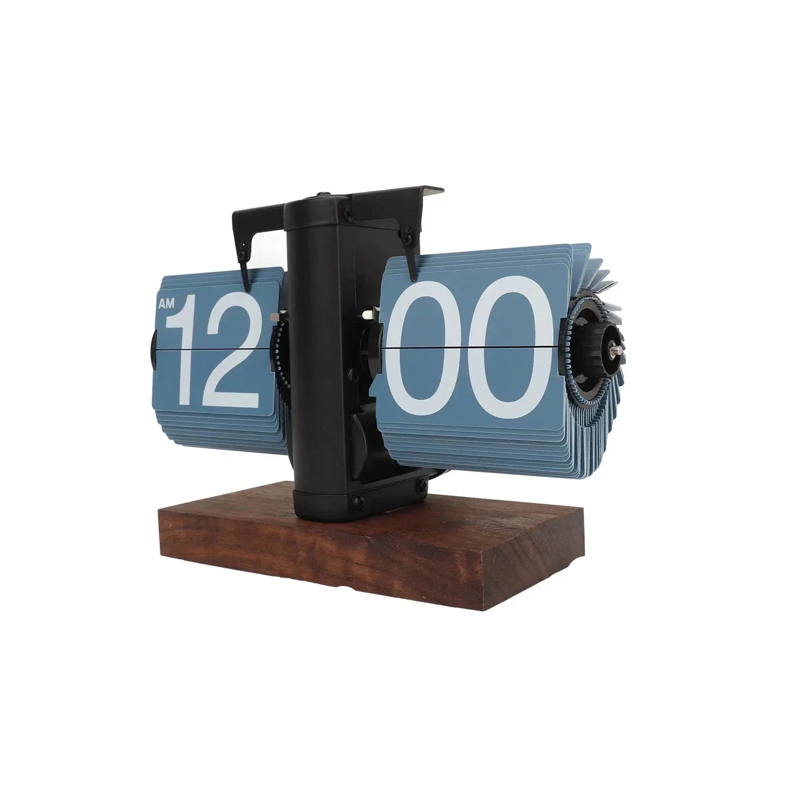 Retro Wanduhr mit Holzsockel – Stilvolle Tischuhr für Zuhause und Büro