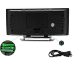 Elegante LED-Wecker mit Spiegeloberfläche und automatischer Helligkeitsanpassung