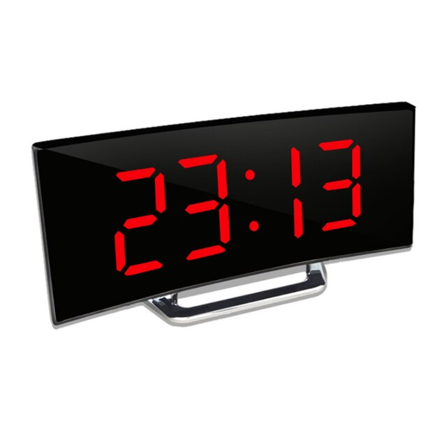 Elegante LED-Wecker mit Spiegeloberfläche und automatischer Helligkeitsanpassung