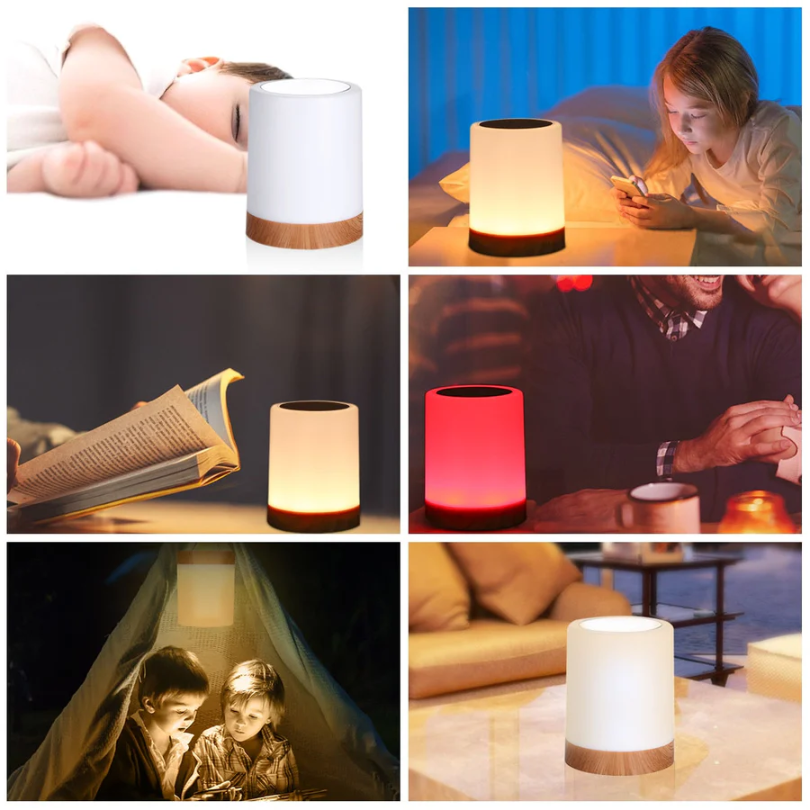 Dimmable Night Lamp with Elegant Design - LuxeTouch