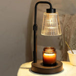 Height-Adjustable Candle Warmer Lamp with Timer and Dimming Function