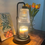 Height-Adjustable Candle Warmer Lamp with Timer and Dimming Function