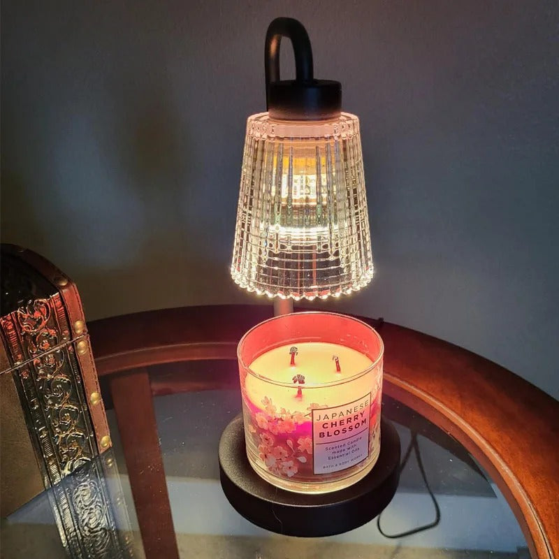 Height-Adjustable Candle Warmer Lamp with Timer and Dimming Function