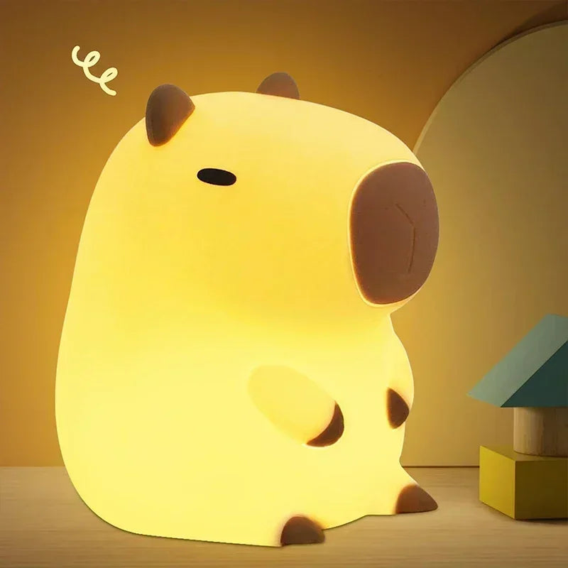 Adjustable Silicone Animal Night Light – Safe LED Light for Kids, Touch Control, Gentle Illumination, Portable Design
