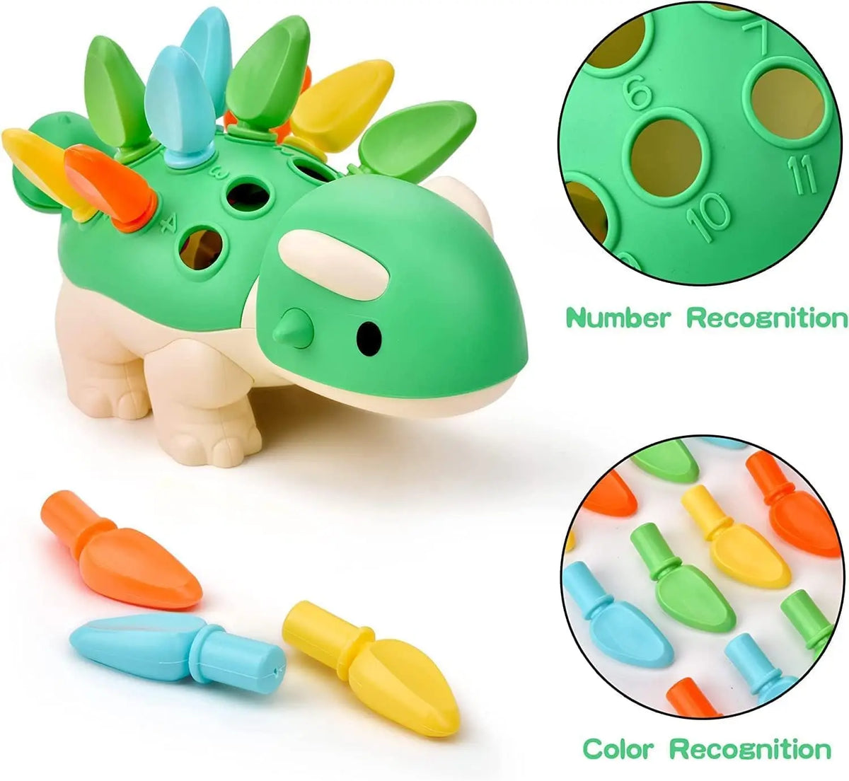 Dino Adventure - Discover Colors and Numbers - Promote Fine Motor Skills