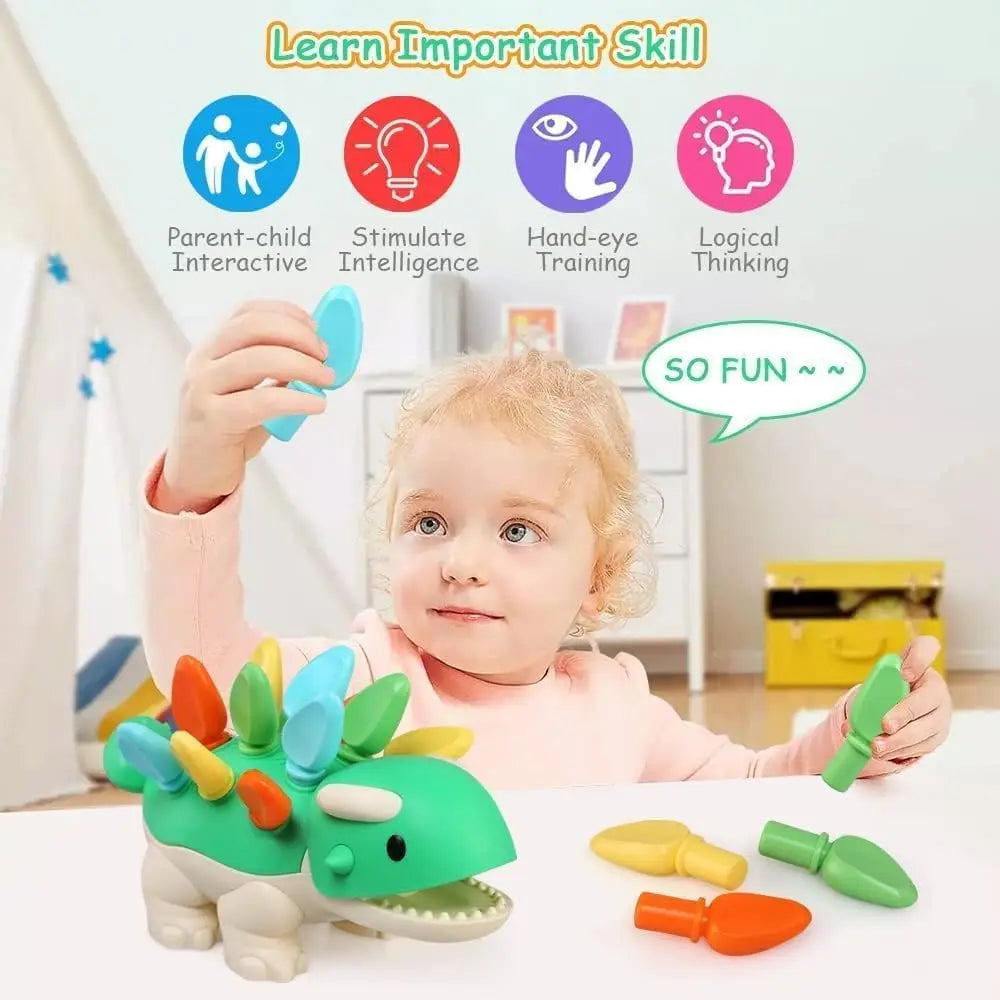 Dino Adventure - Discover Colors and Numbers - Promote Fine Motor Skills