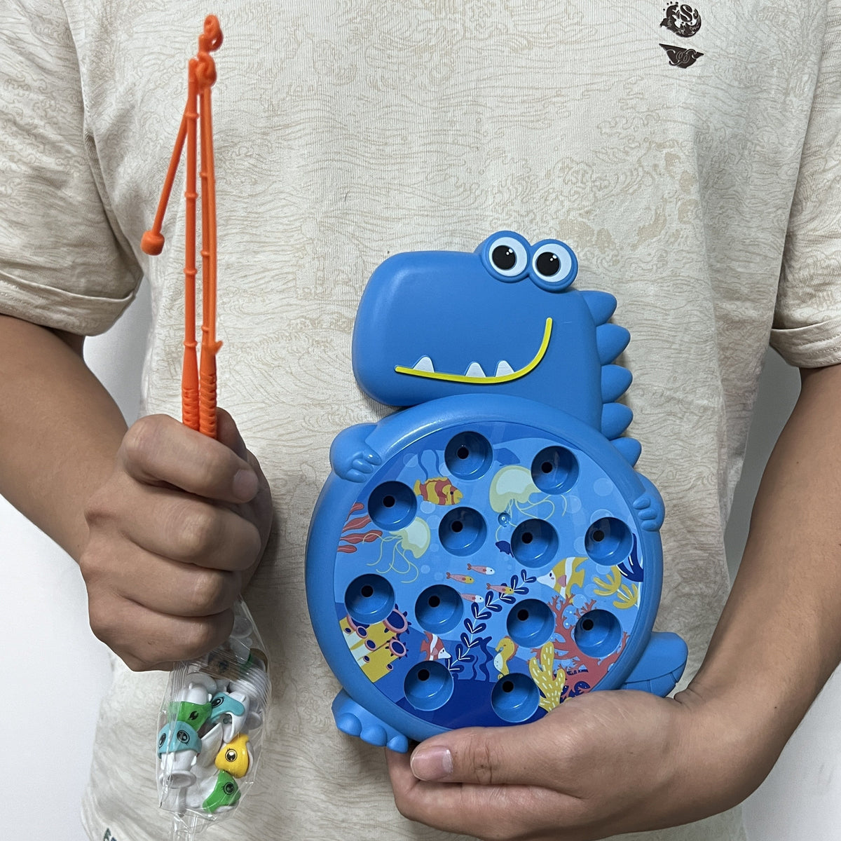 Dinosaur Fishing Game - Magnetic Fishing Game for Kids
