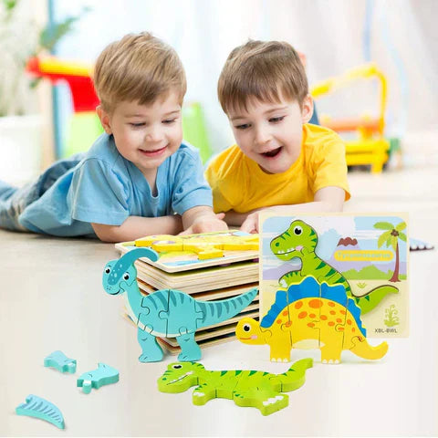 DinoPuzzles - Promotes problem-solving skills and creative development