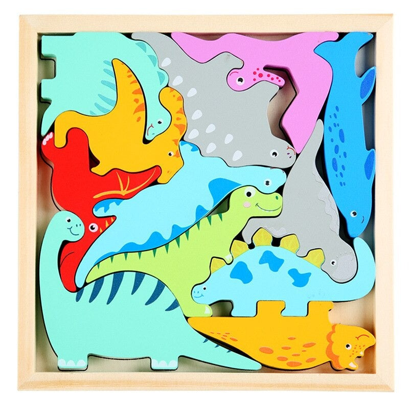 Holzpuzzle mit Formen – 2 kaufen, 1 gratis erhalten