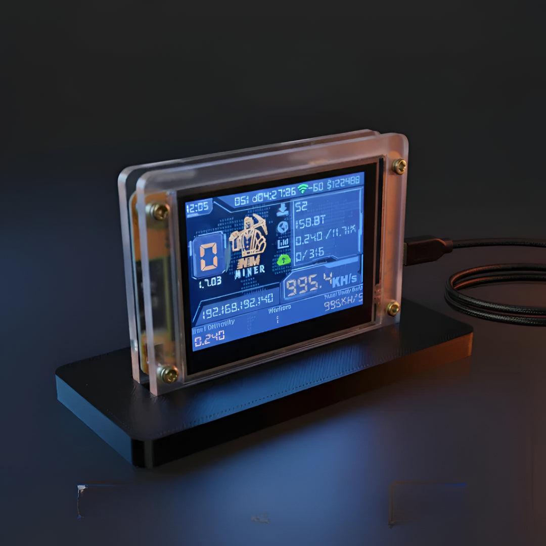 Intelligente Desktop-Anzeige für Mining-Daten und Statusinformationen