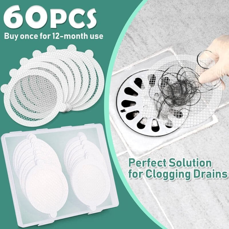 Disposable Hair Catchers for Shower Drains (30 pcs)