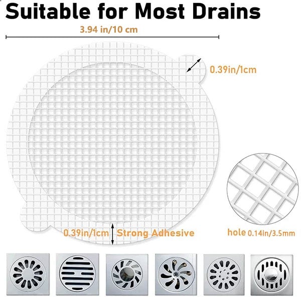 Disposable Hair Catchers for Shower Drains (30 pcs)