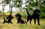 Beautiful dog figurine for the garden