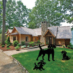Beautiful dog figurine for the garden