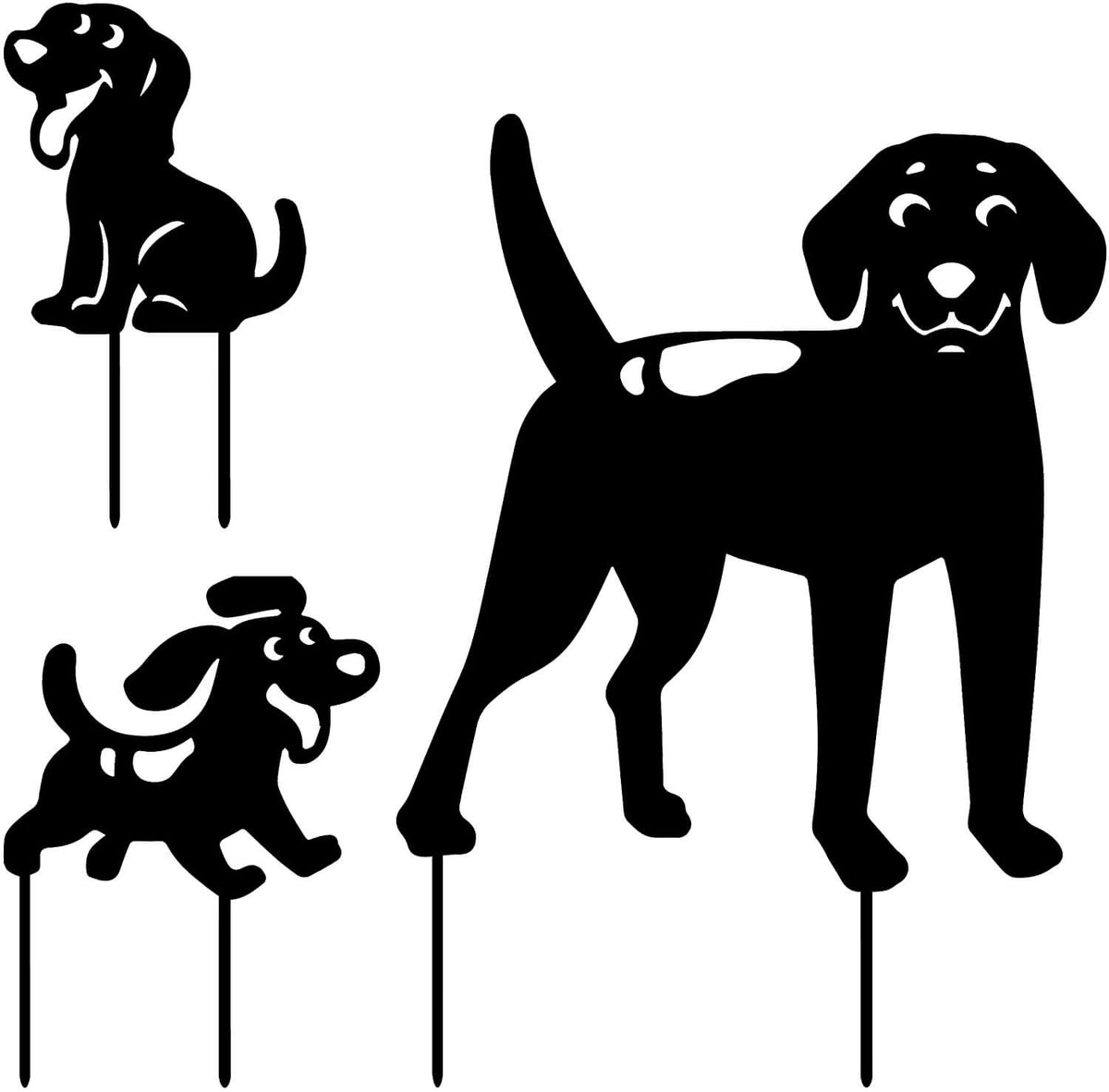 Beautiful dog figurine for the garden