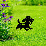 Beautiful dog figurine for the garden