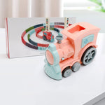 Bunte Domino-Bahn für kreative Kinderabenteuer