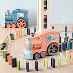 Bunte Domino-Bahn für kreative Kinderabenteuer