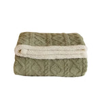 Wärmende Winterdecke aus Luxus-Lammwolle – Beidseitig gestaltete Fleece-Decke