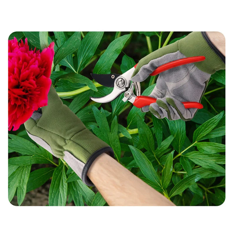 Dornensichere Gartenhandschuhe | Verstärkte Handfläche und Daumen | Atmungsaktives Material