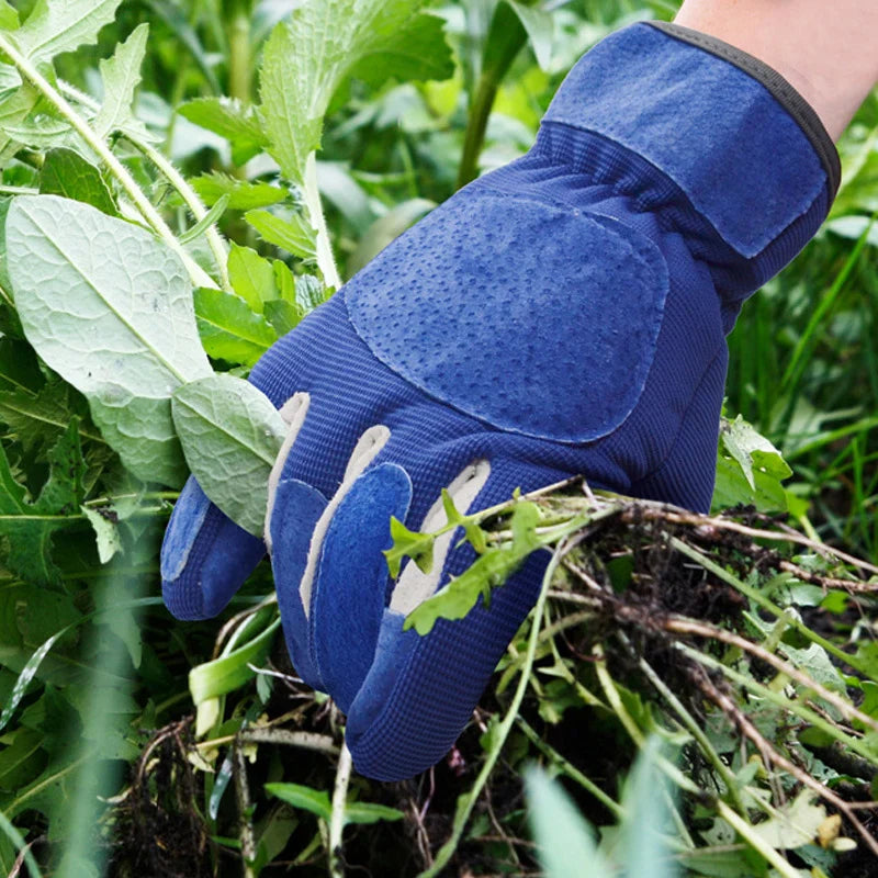 Dornensichere Gartenhandschuhe | Verstärkte Handfläche und Daumen | Atmungsaktives Material