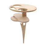 Elegant Portable Wine Table with Double Level