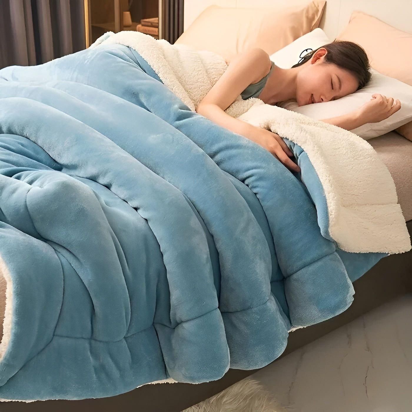 Two-Layer Fleece Blanket – Cozy Luxury for Your Home