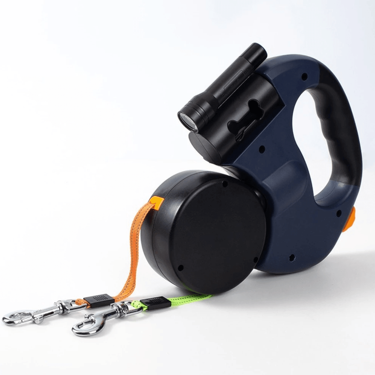 DoubleDog - Tangle-free double leash system with flashlight