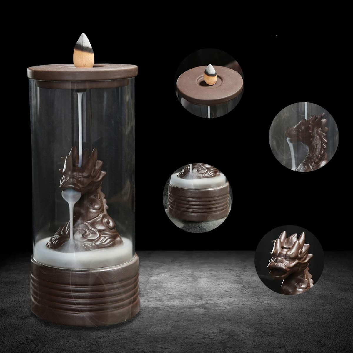 Dragon Incense Burner for Relaxation and Well-being