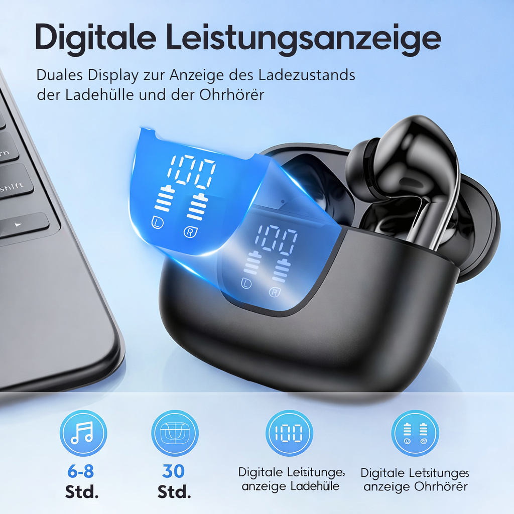 Kabellose In-Ear Kopfhörer | Klare Anrufe & Lange Akkulaufzeit